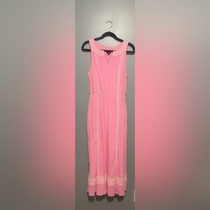Talbots Elegant Pink Sleeveless Dress